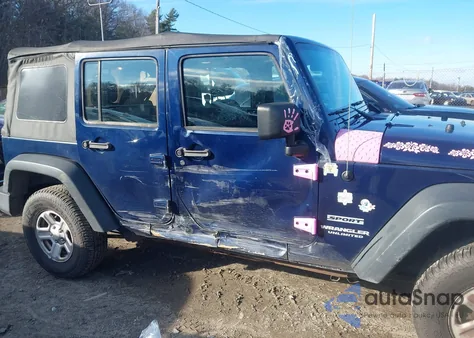 2013 Jeep Wrangler Unlimited Sport из США, поврежденный, VIN 1C4BJWDG1DL513942